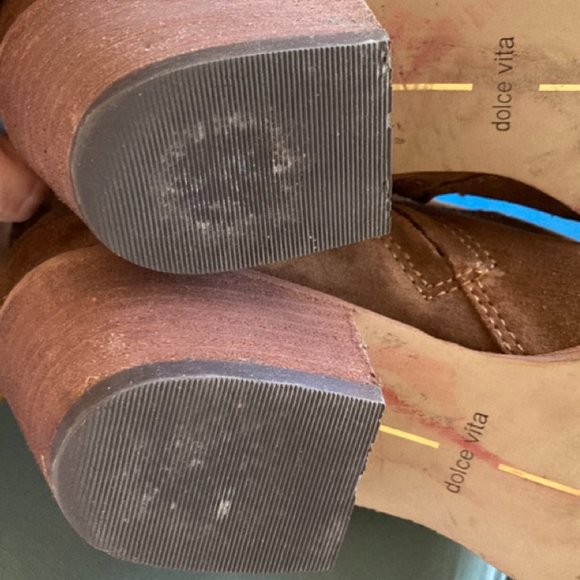 Dolce Vita Brown Suede High Knee Boots Size 9 - Picture 9 of 13